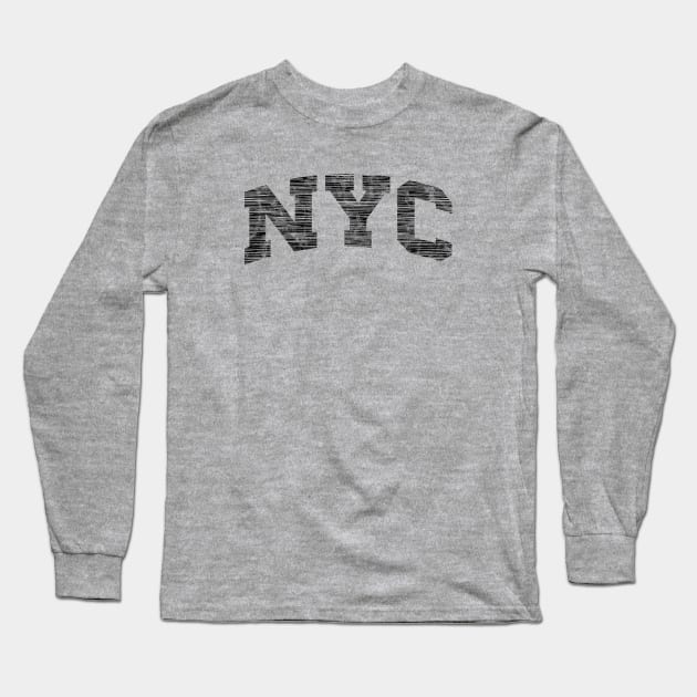 Linear NYC Design Long Sleeve T-Shirt by MalmoDesigns